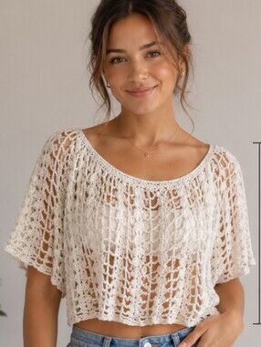 CROCHET top - fits small